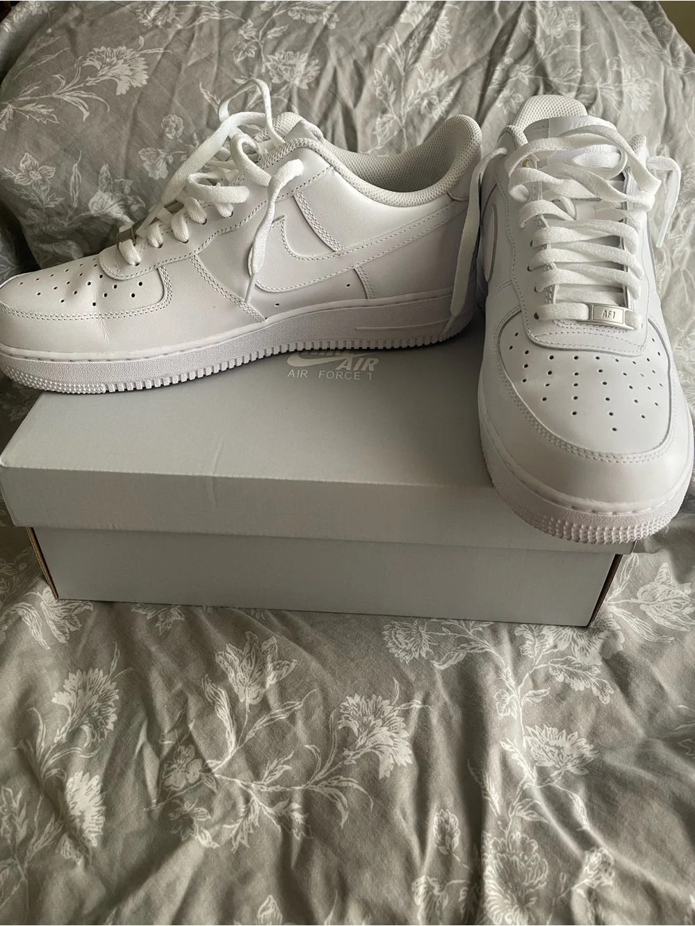 Nike Air Force White Low-Top Leather Sneakers